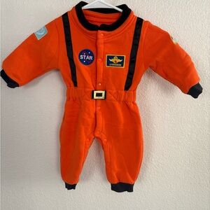 Orange Astronaut Kids One Piece